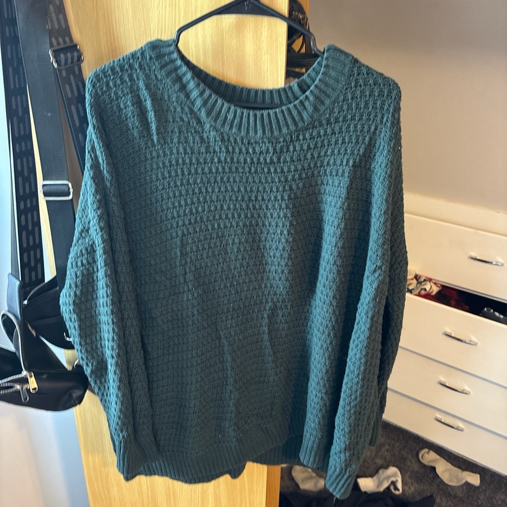Old Navy Textured Teal Sweater